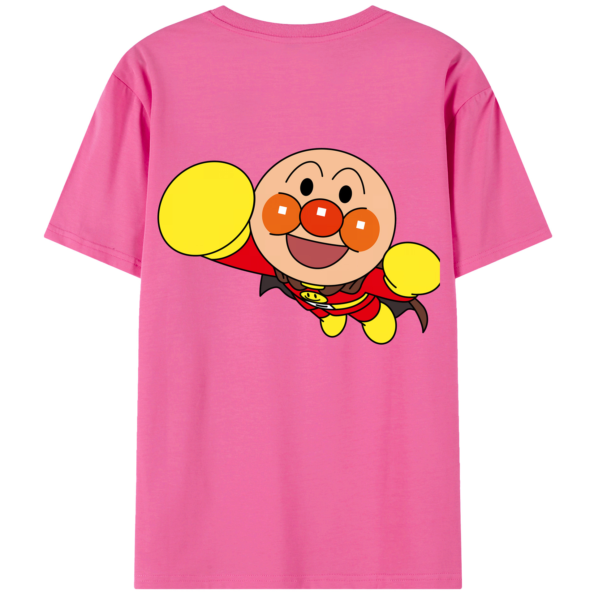 （画像用） アンパンマン Anpanman レディース半袖Tシャツ(バックプリント)